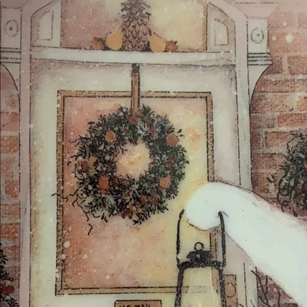 Pat Richter Snowman Plate. NIB